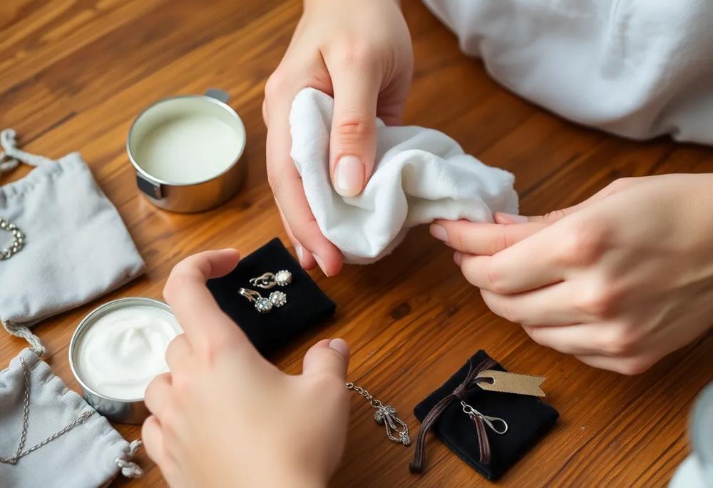 cleaning jewelry